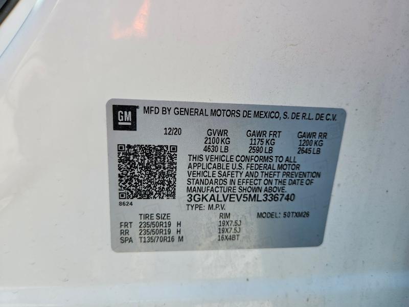 2021 Gmc Terrain მანქანა იყიდება აუქციონზე, vin: 3GKALVEV5ML336740, აუქციონის ნომერი: 56368976