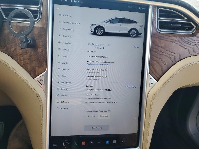 Продажа на аукционе авто 2017 Tesla Model X, vin: 5YJXCBE2XHF035119, номер лота: 58469986