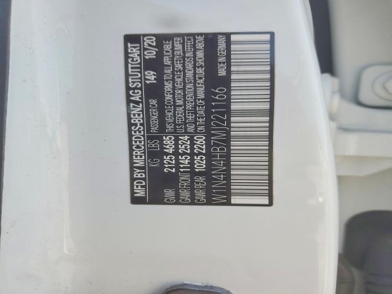 Продаж на аукціоні авто 2021 Mercedes-benz Gla, vin: W1N4N4HB7MJ221166, номер лоту: 57817696
