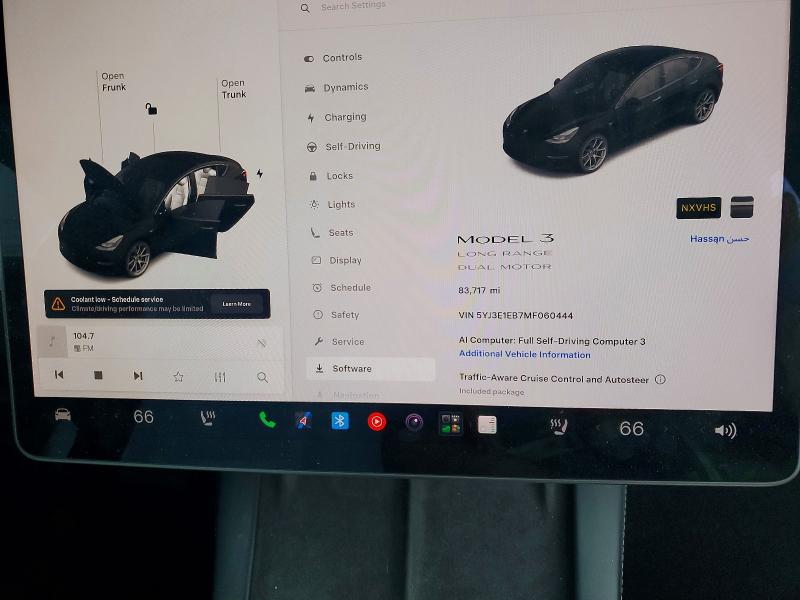 Продажа на аукционе авто 2021 Tesla Model 3, vin: 5YJ3E1EB7MF060444, номер лота: 57087246
