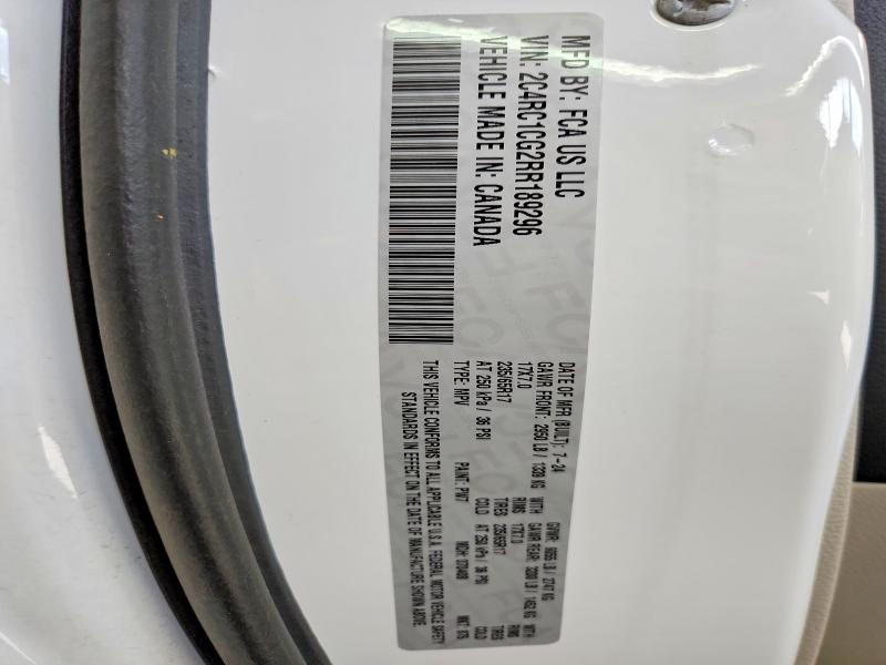 2024 Chrysler Voyager მანქანა იყიდება აუქციონზე, vin: 2C4RC1CG2RR189296, აუქციონის ნომერი: 57257906