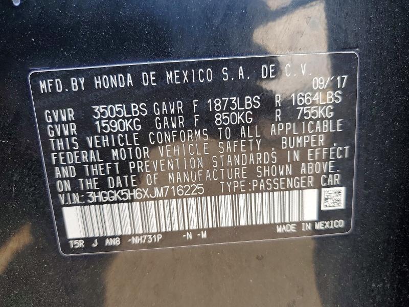 Продажа на аукционе авто 2018 Honda Fit, vin: 3HGGK5H6XJM716225, номер лота: 58221216