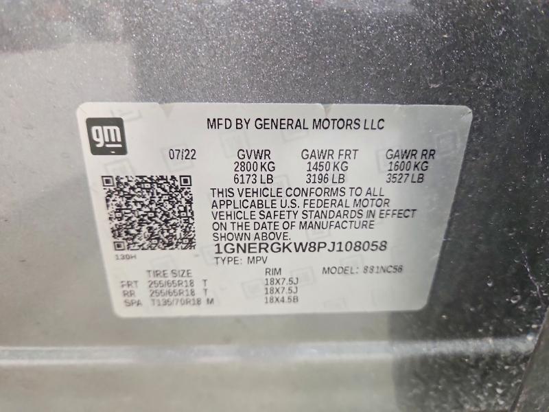 Продажа на аукционе авто 2023 Chevrolet Traverse, vin: 1GNERGKW8PJ108058, номер лота: 56772116