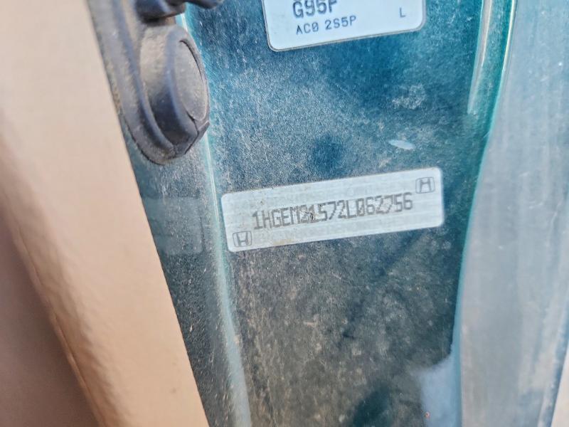 Продажа на аукционе авто 2002 Honda Civic, vin: 1HGEM21572L062756, номер лота: 59000596