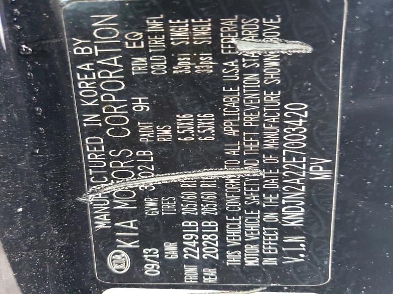 Aukcja sprzedaży 2014 Kia Soul, vin: KNDJN2A22E7003420, numer aukcji: 57767986
