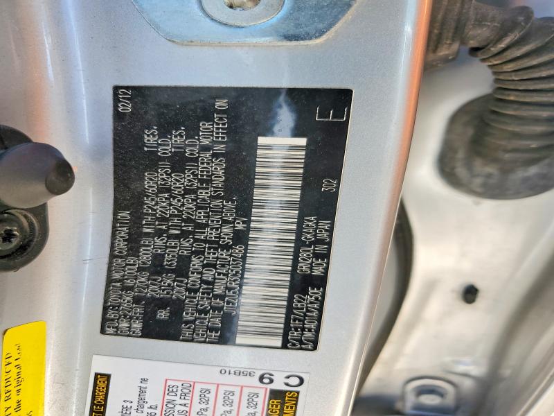 55186976 :رقم المزاد ، JTEZU5JR3C5037486 vin ، 2012 Toyota 4runner مزاد بيع