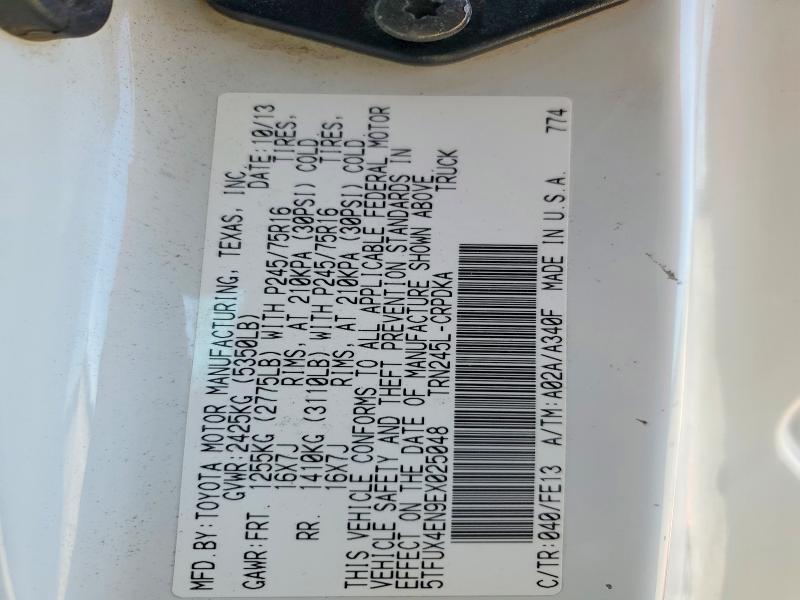 Aukcja sprzedaży 2014 Toyota Tacoma, vin: 5TFUX4EN9EX025048, numer aukcji: 57753246