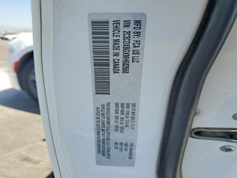 Aukcja sprzedaży 2021 Dodge Charger, vin: 2C3CDXBGXMH682668, numer aukcji: 56273156