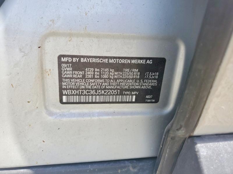 Продаж на аукціоні авто 2018 Bmw X1, vin: WBXHT3C36J5K22051, номер лоту: 56478186