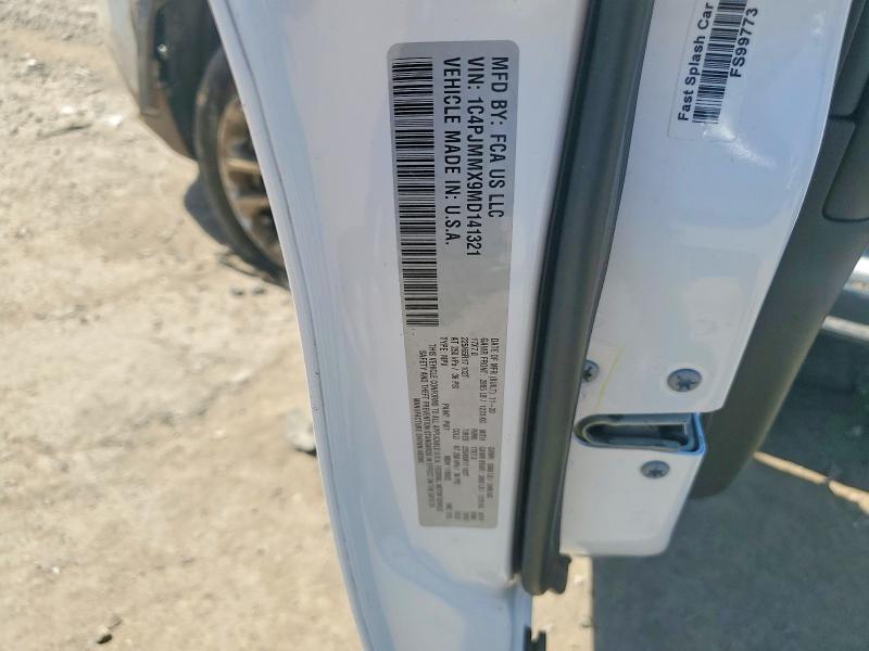55948256 :رقم المزاد ، 1C4PJMMX9MD141321 vin ، 2021 Jeep Cherokee مزاد بيع