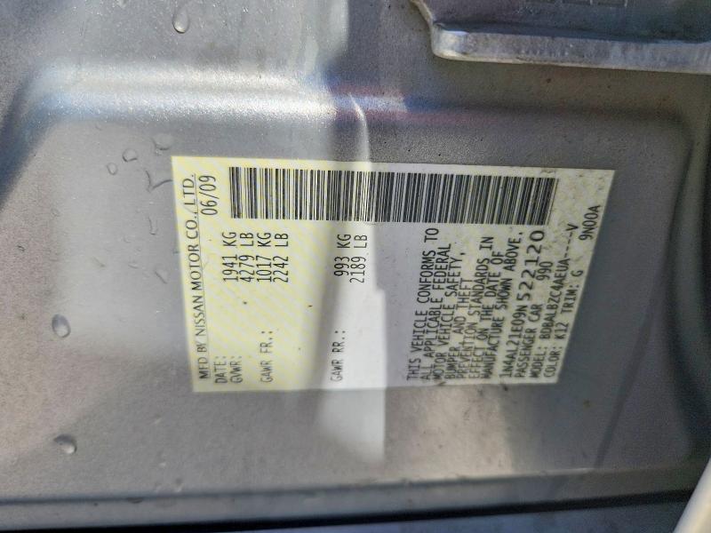 Продаж на аукціоні авто 2009 Nissan Altima, vin: 1N4AL21E09N522120, номер лоту: 55831876