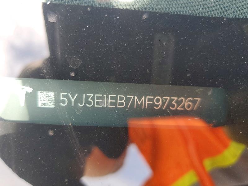 Продажа на аукционе авто 2021 Tesla Model 3, vin: 5YJ3E1EB7MF973267, номер лота: 57855936