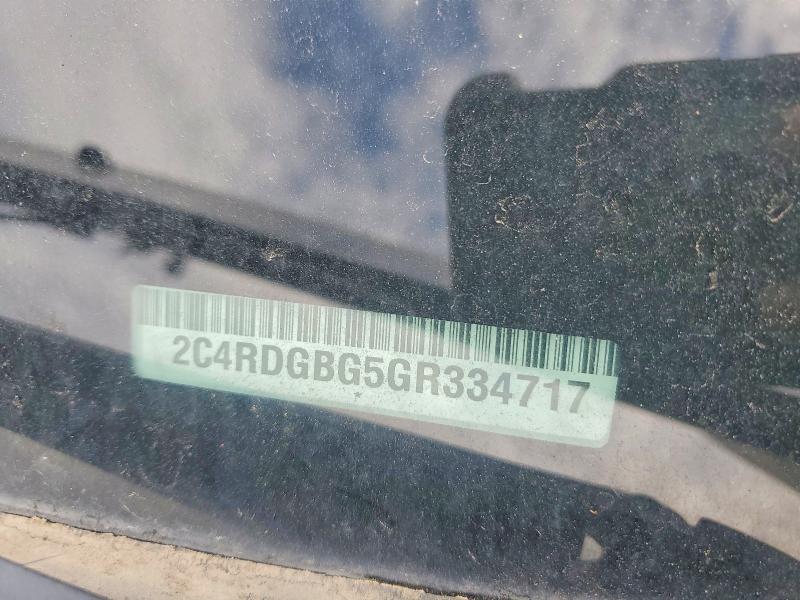 Aukcja sprzedaży 2016 Dodge Grand Caravan, vin: 2C4RDGBG5GR334717, numer aukcji: 56113666