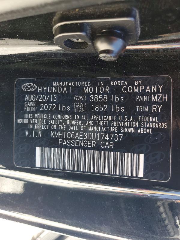 56878756 :رقم المزاد ، KMHTC6AE3DU174737 vin ، 2013 Hyundai Veloster مزاد بيع
