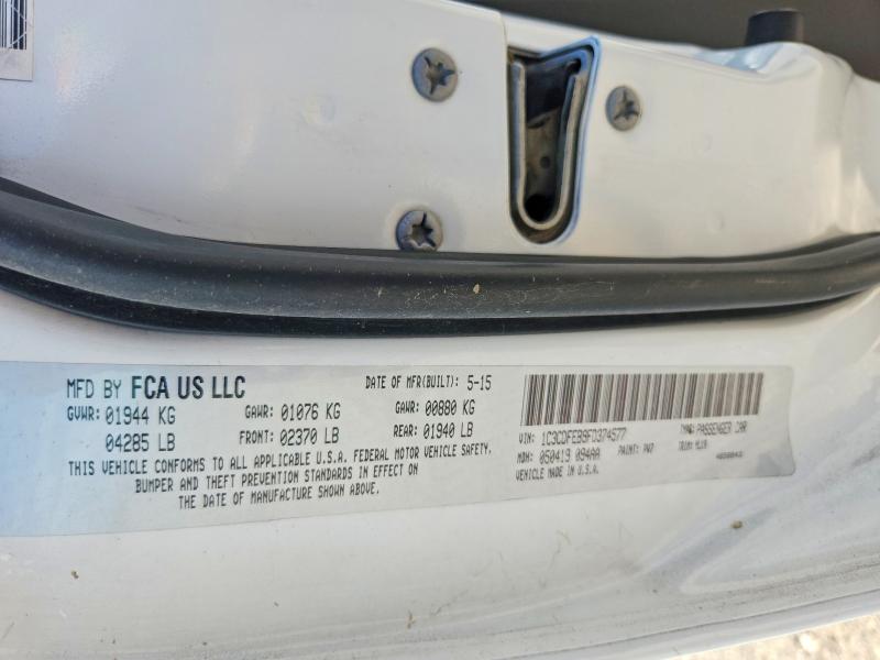 Aukcja sprzedaży 2015 Dodge Dart, vin: 1C3CDFEB9FD374577, numer aukcji: 58063906