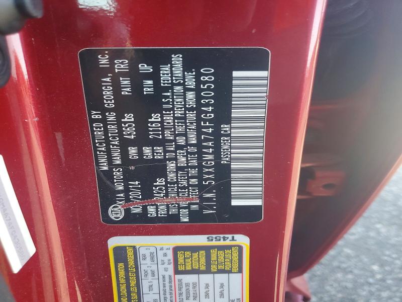 Продаж на аукціоні авто 2015 Kia Optima, vin: 5XXGM4A74FG430580, номер лоту: 58486486