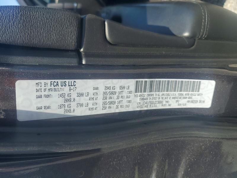 2018 Jeep Grand Cherokee მანქანა იყიდება აუქციონზე, vin: 1C4RJFBG8JC136801, აუქციონის ნომერი: 56580436