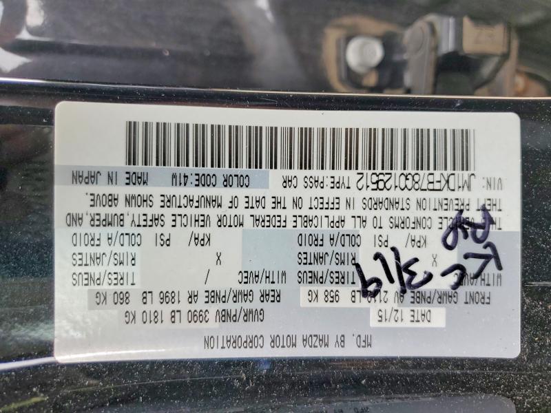 58586226 :رقم المزاد ، JM1DKFB78G0129512 vin ، 2016 Mazda Cx-3 مزاد بيع
