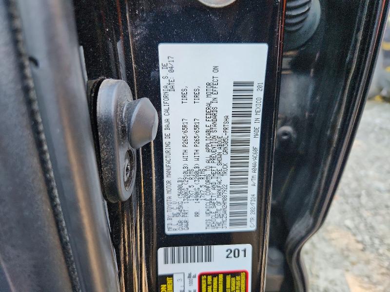 Aukcja sprzedaży 2017 Toyota Tacoma, vin: 3TMCZ5AN2HM087922, numer aukcji: 57379686
