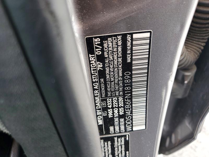 Продажа на аукционе авто 2015 Mercedes-benz Cla, vin: WDDSJ4EB6FN181890, номер лота: 55924486