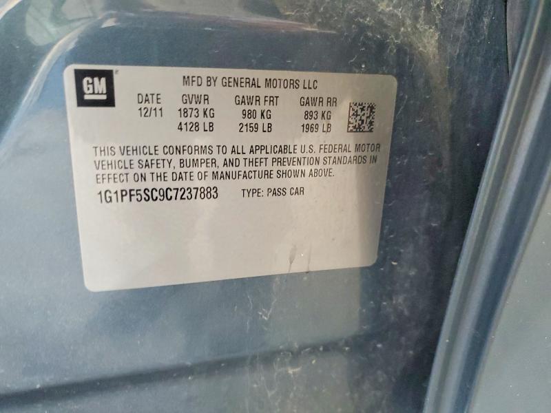 Продажа на аукционе авто 2012 Chevrolet Cruze, vin: 1G1PF5SC9C7237883, номер лота: 56290676