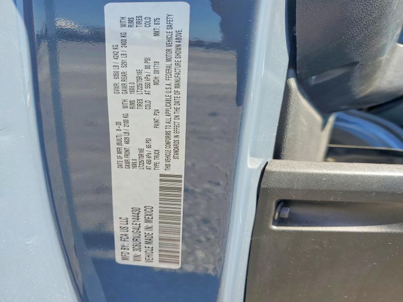 Aukcja sprzedaży 2020 Ram Promaster 3500, vin: 3C6URVJG4LE144430, numer aukcji: 57409926