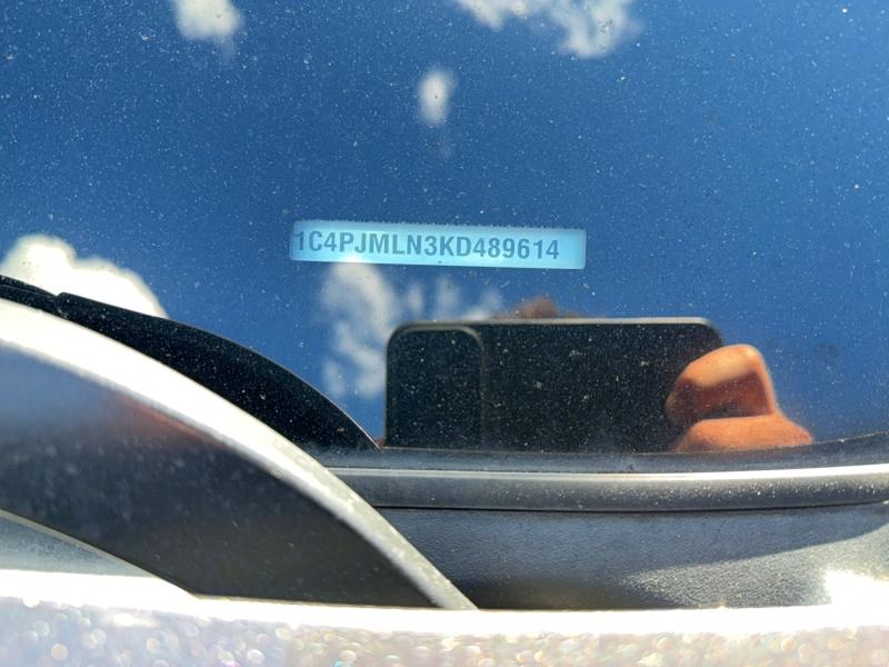 2019 Jeep Cherokee მანქანა იყიდება აუქციონზე, vin: 1C4PJMLN3KD489614, აუქციონის ნომერი: 58471086