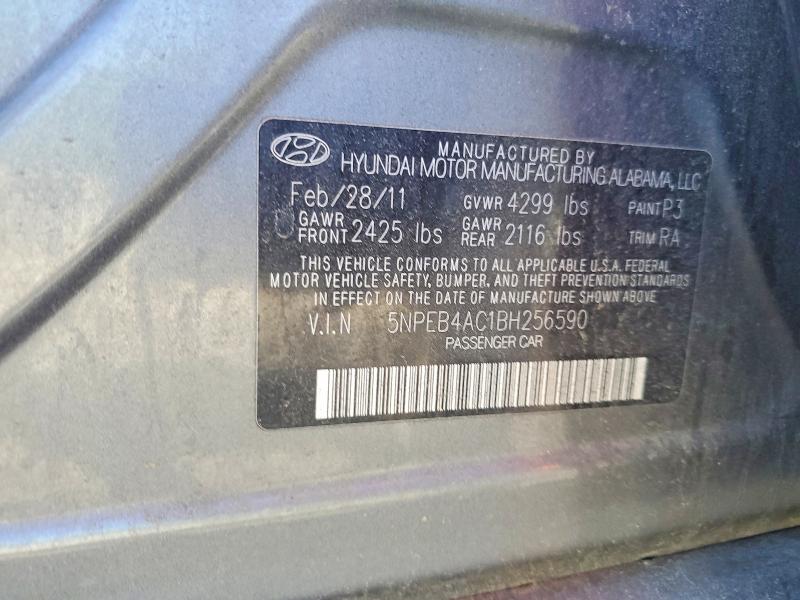 Продаж на аукціоні авто 2011 Hyundai Sonata, vin: 5NPEB4AC1BH256590, номер лоту: 54223386