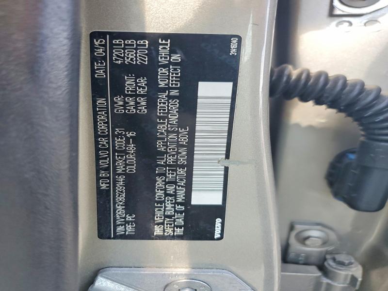 2016 Volvo S60 მანქანა იყიდება აუქციონზე, vin: YV126MFK8G2391446, აუქციონის ნომერი: 58336636