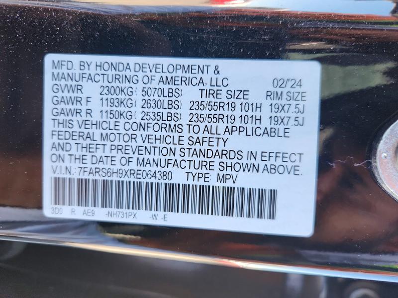 Aukcja sprzedaży 2024 Honda Cr-v, vin: 7FARS6H9XRE064380, numer aukcji: 55817136