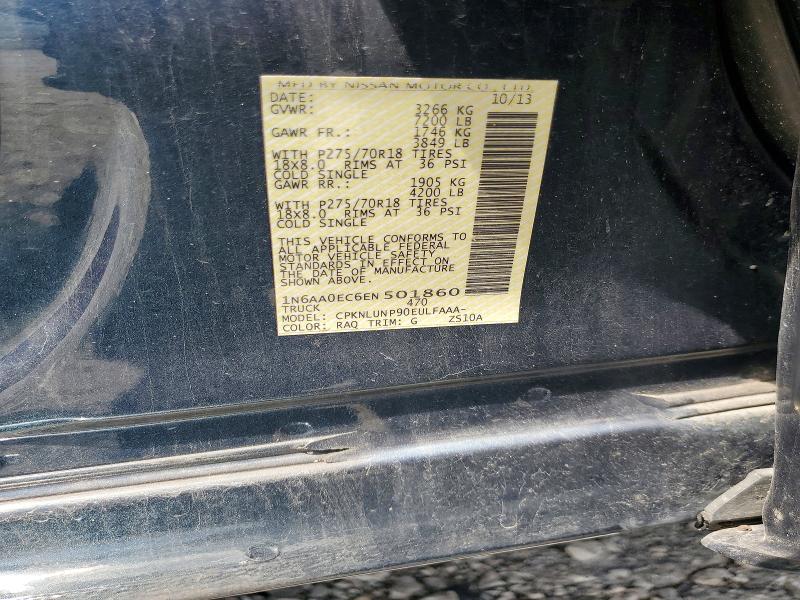 Продажа на аукционе авто 2014 Nissan Titan, vin: 1N6AA0EC6EN501860, номер лота: 56074116
