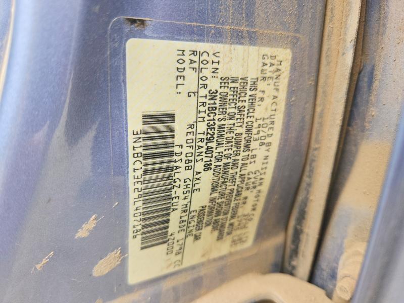 85627035 :رقم المزاد ، 3N1BC13E29L407186 vin ، 2009 Nissan Versa مزاد بيع