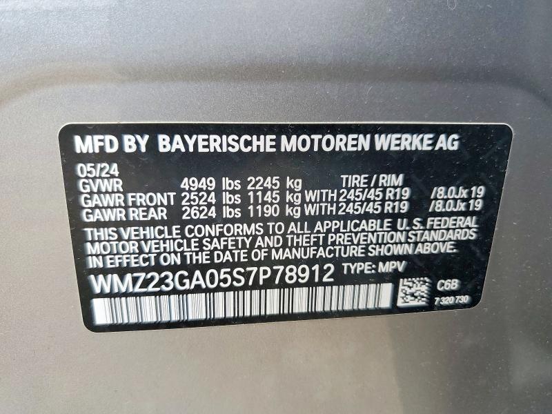 57204306 :رقم المزاد ، WMZ23GA05S7P78912 vin ، 2025 Mini Countryman مزاد بيع