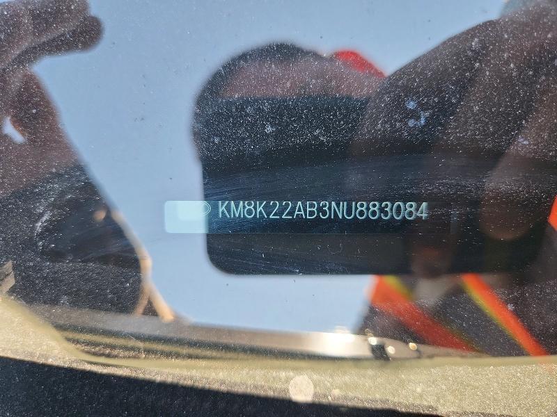 2022 Hyundai Kona მანქანა იყიდება აუქციონზე, vin: KM8K22AB3NU883084, აუქციონის ნომერი: 59059276