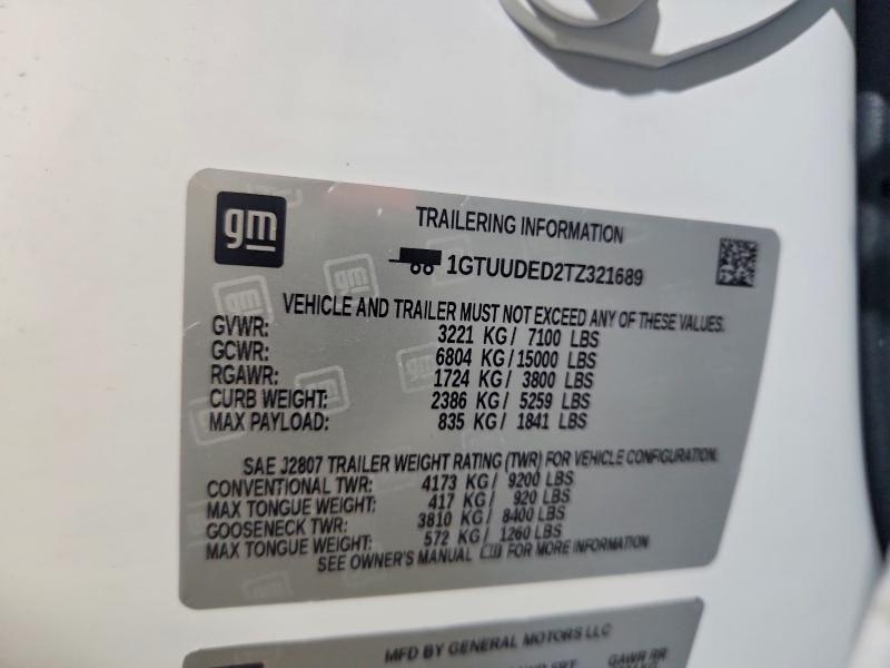2026 Gmc Sierra მანქანა იყიდება აუქციონზე, vin: 1GTUUDED2TZ321689, აუქციონის ნომერი: 56123996