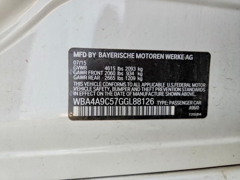 Продажа на аукционе авто 2016 Bmw 428, vin: WBA4A9C57GGL88126, номер лота: 58862616