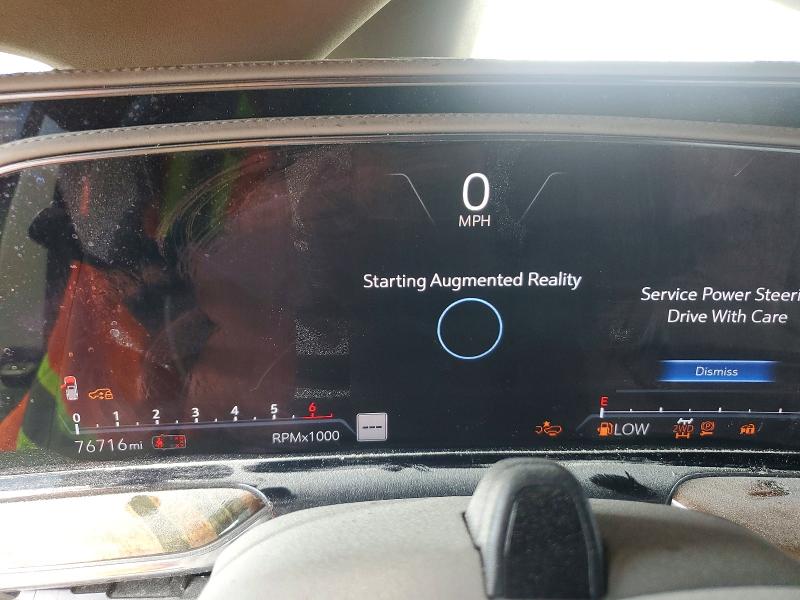 2022 Cadillac Escalade მანქანა იყიდება აუქციონზე, vin: 1GYS4MKL7NR176102, აუქციონის ნომერი: 56242226