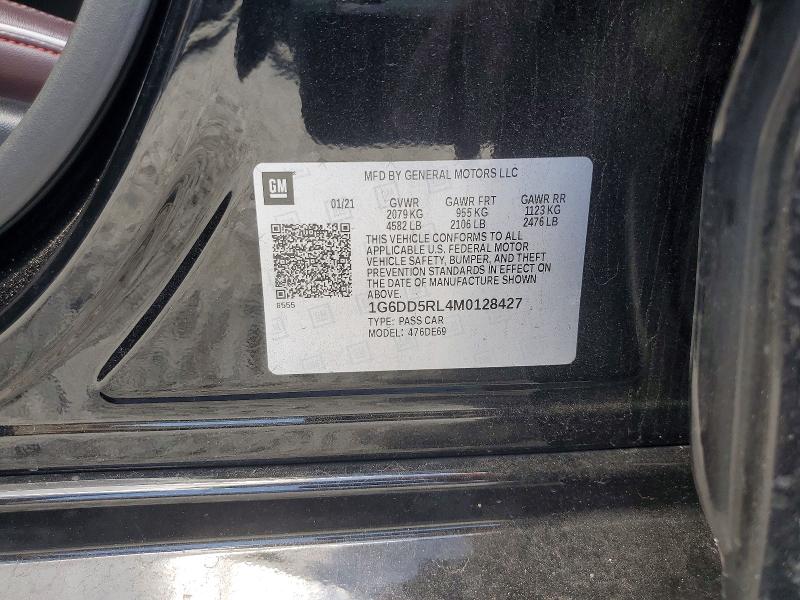 59332566 :رقم المزاد ، 1G6DD5RL4M0128427 vin ، 2021 Cadillac Ct4-v مزاد بيع