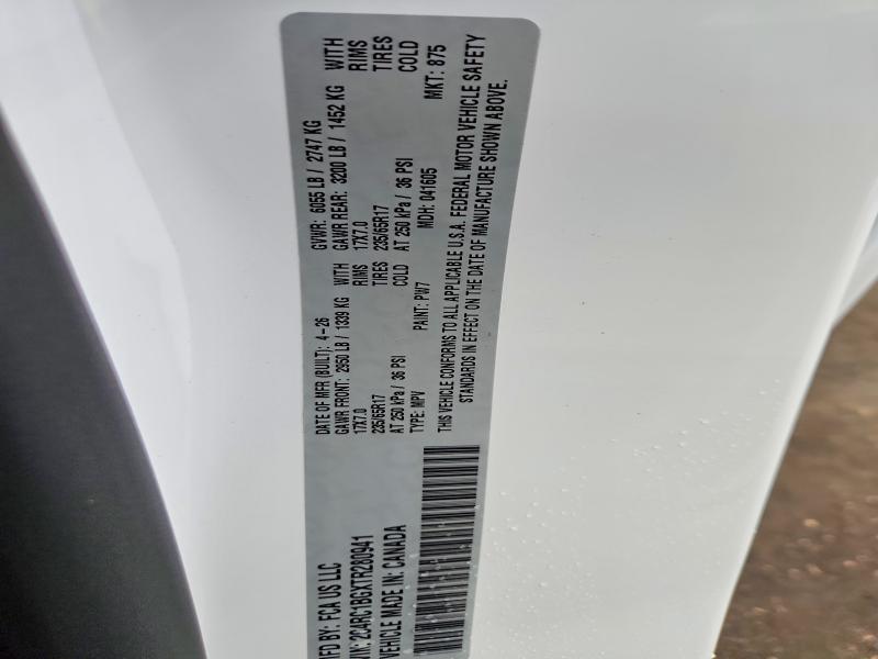 57933426 :رقم المزاد ، 2C4RC1BGXTR280941 vin ، 2026 Chrysler Pacifica مزاد بيع