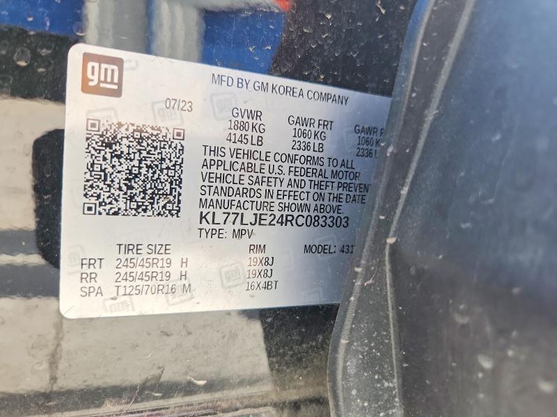 Продаж на аукціоні авто 2024 Chevrolet Trax, vin: KL77LJE24RC083303, номер лоту: 55599666