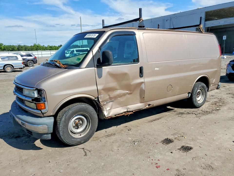 2002 Chevrolet Express G1500 მანქანა იყიდება აუქციონზე, vin: 1GCFG15R021194402, აუქციონის ნომერი: 58561616