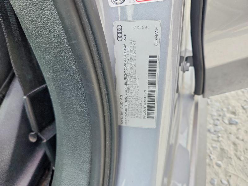 2018 Audi A6 მანქანა იყიდება აუქციონზე, vin: WAUC8AFC6JN011583, აუქციონის ნომერი: 56577836