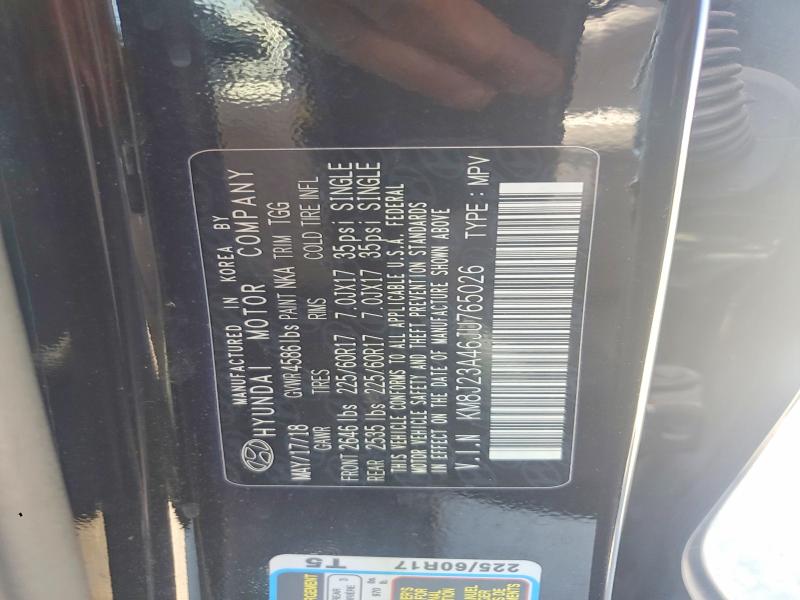 Продажа на аукционе авто 2018 Hyundai Tucson, vin: KM8J23A46JU765026, номер лота: 55815026