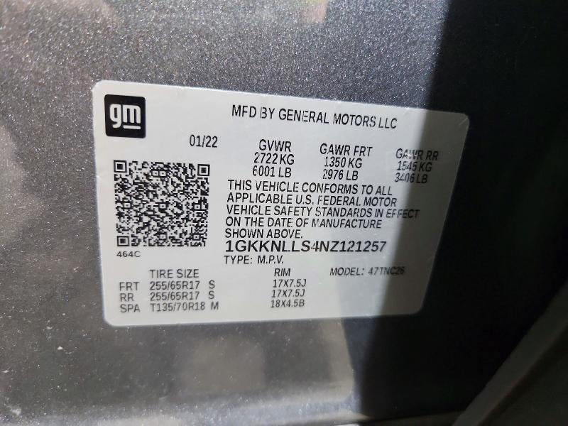 Продаж на аукціоні авто 2022 Gmc Acadia, vin: 1GKKNLLS4NZ121257, номер лоту: 59098546