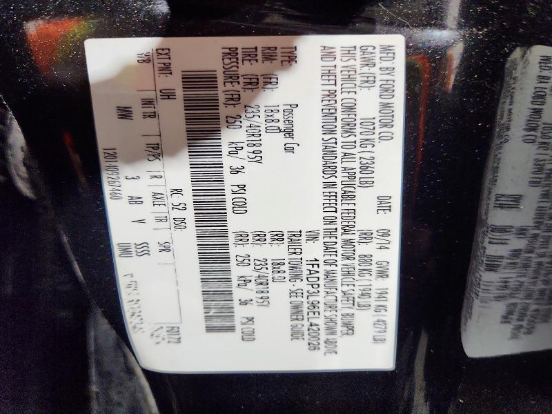 Aukcja sprzedaży 2014 Ford Focus, vin: 1FADP3L96EL420026, numer aukcji: 55118576