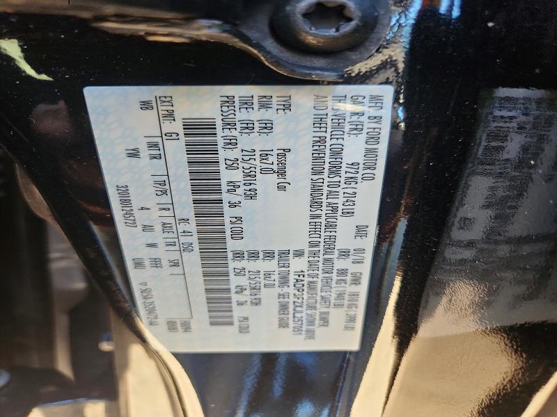 2018 Ford Focus მანქანა იყიდება აუქციონზე, vin: 1FADP3F2XJL257051, აუქციონის ნომერი: 57603816