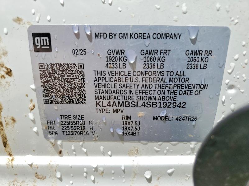 Auction sale of the 2025 Buick Encore Gx, vin: KL4AMBSL4SB192942, lot number: 58315726