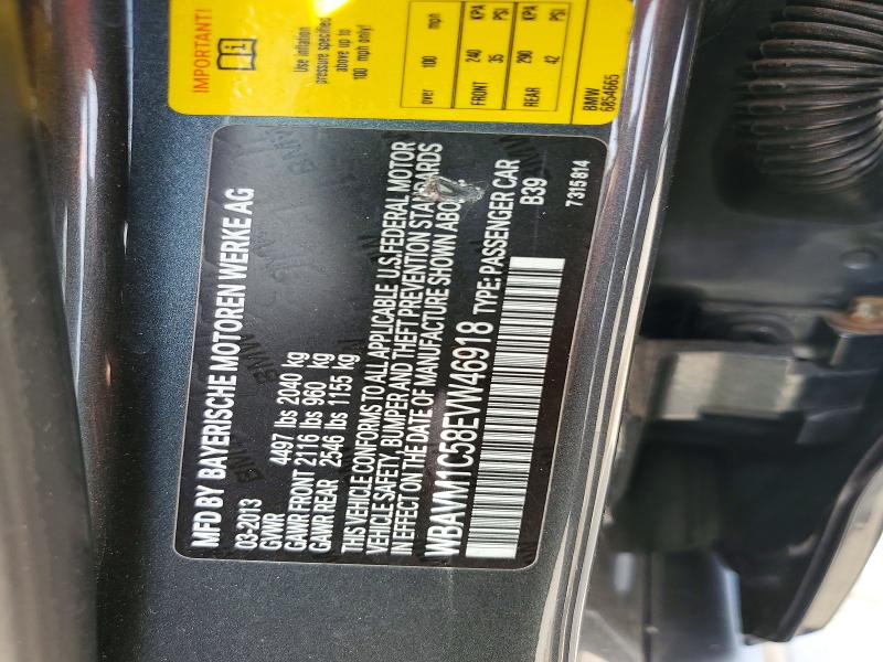 Aukcja sprzedaży 2014 Bmw X1, vin: WBAVM1C58EVW46918, numer aukcji: 59055806