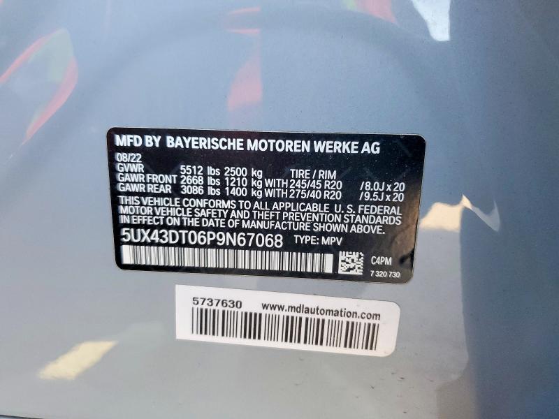 Продажа на аукционе авто 2023 Bmw X4, vin: 5UX43DT06P9N67068, номер лота: 55407696