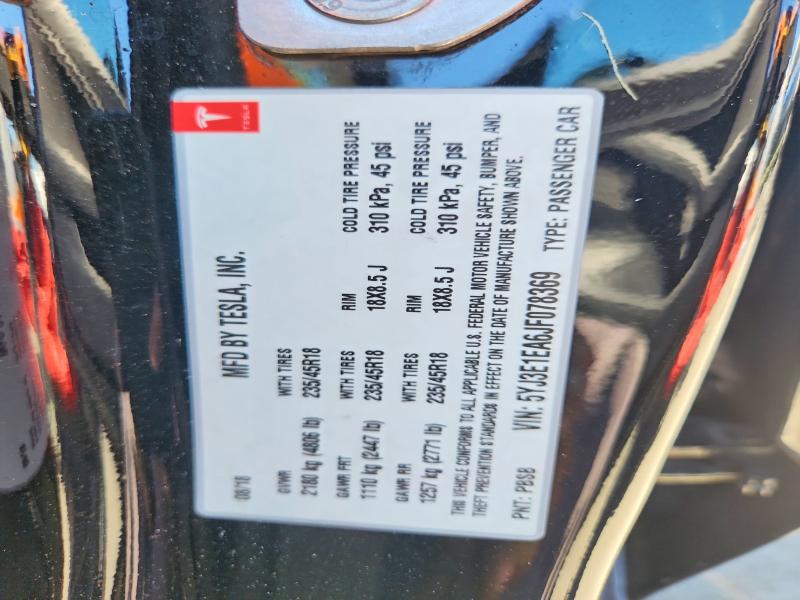 55458076 :رقم المزاد ، 5YJ3E1EA6JF078369 vin ، 2018 Tesla Model 3 مزاد بيع